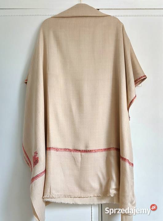 Szal orientalny indyjski haftowany haft paisley