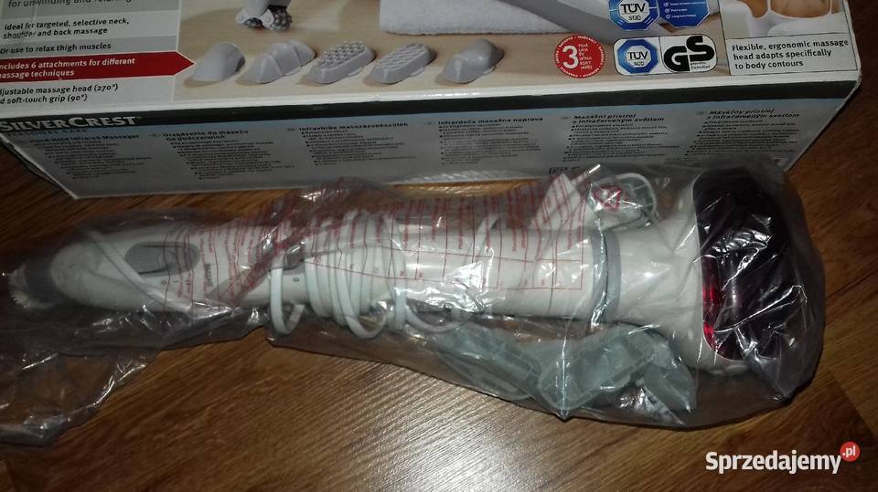 Masażer ręczny wibracyjny IR Silvercrest nasadki Kołobrzeg