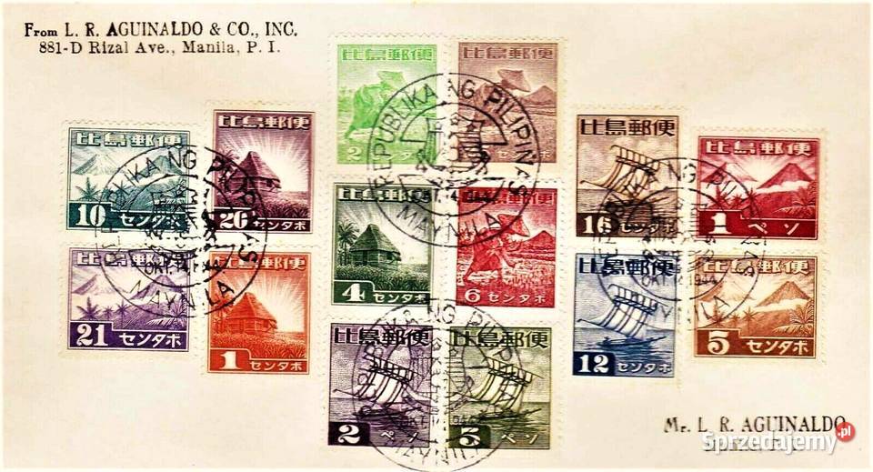 FILIPINY 1944 okupacja japońska wysyłka Człuchów