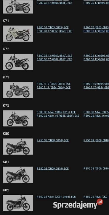 Bmw R 1200 GS RT K 1600 GTL F 800 GS przekaźnik Nowy Tomyśl