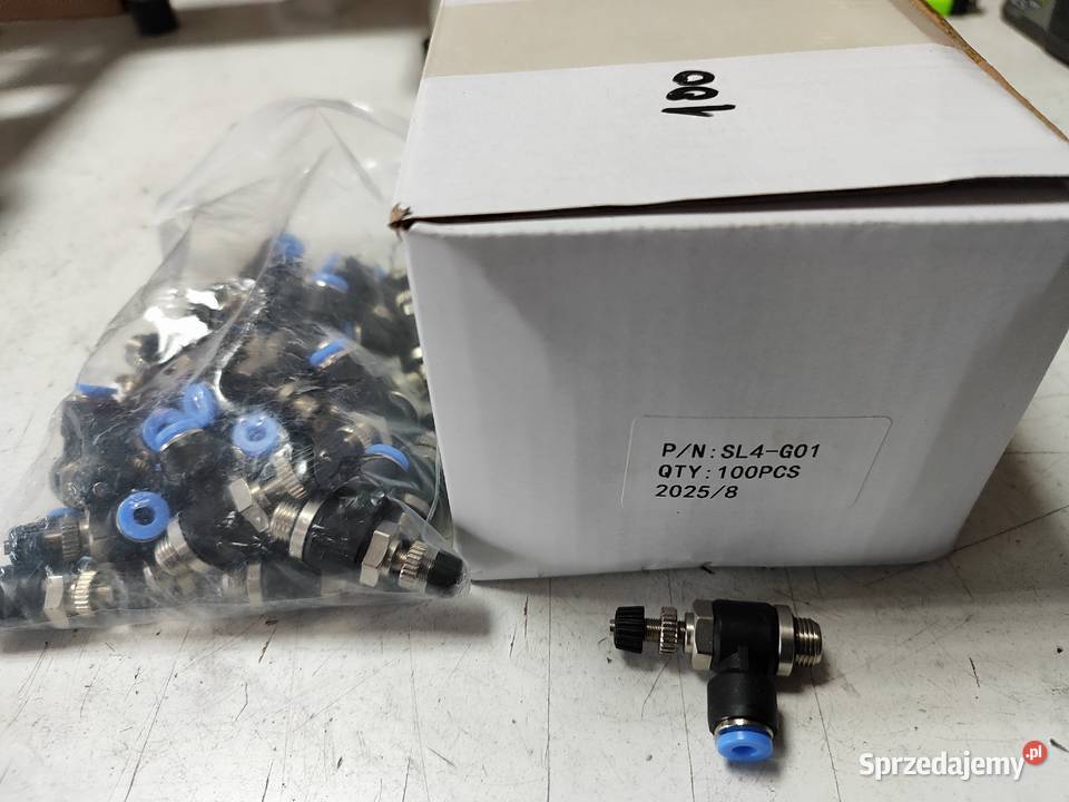 Zawór dławiącozwrotny pneumatyczny G18 4 mm sprzedam