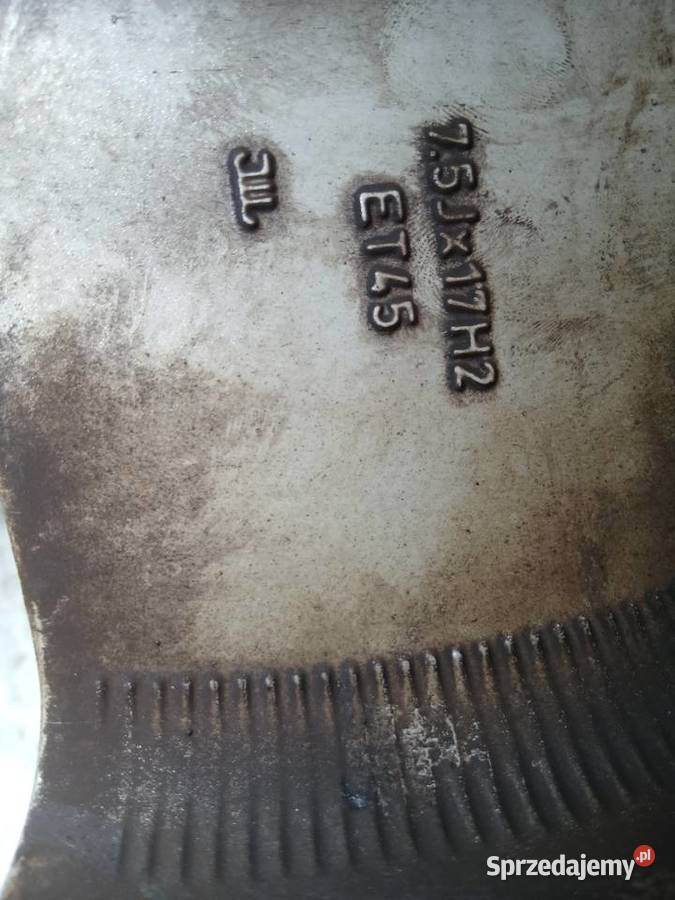 4x Felgi aluminiowe 4F0601025E Audi A4 B6 75Jx17 Szczerbice