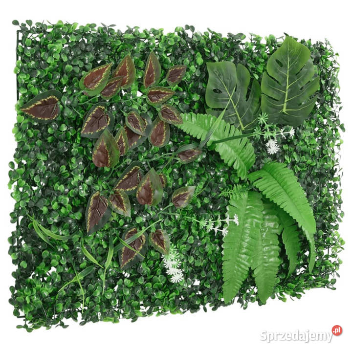 Maty ze sztucznymi roślinami 24 zielone 40x60