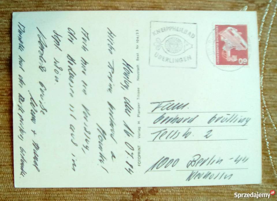 UBERLINGEN MIASTO UZDROWISKOWE JEZIOREM Piszczac