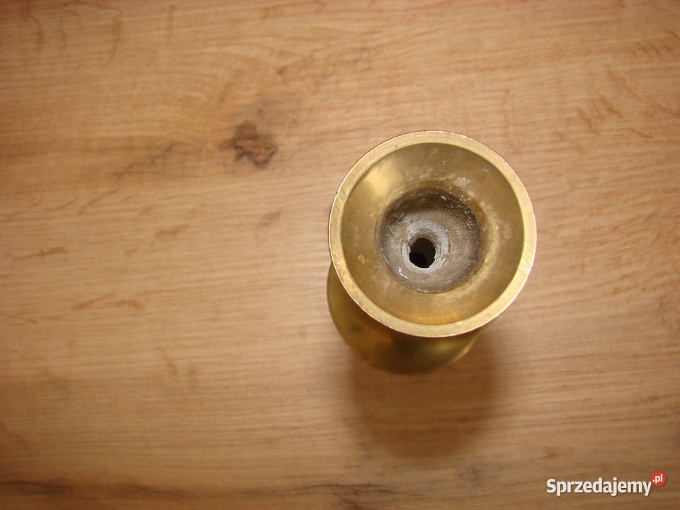 mosiężny świecznik Pruszcz Gdański