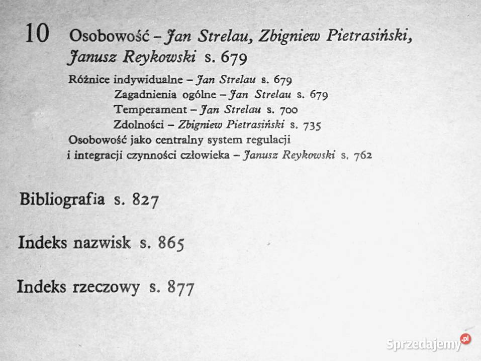 Psychologia Tadeusz Tomaszewski lubelskie Chełm sprzedam