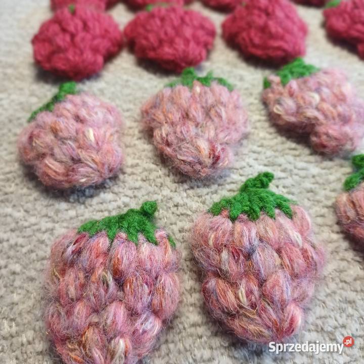 Malinki szydelkowe aplikacja Lidzbark Warmiński