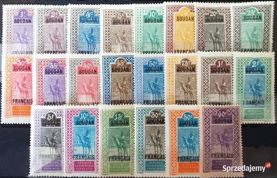 SUDAN FRANCUSKI 19211926 kompletna seria wysyłka pomorskie Człuchów