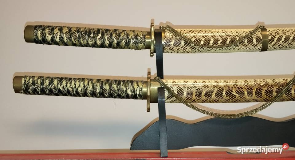 Zestaw 2 MIECZE SAMURAJSKIE stojak katana sprzedam