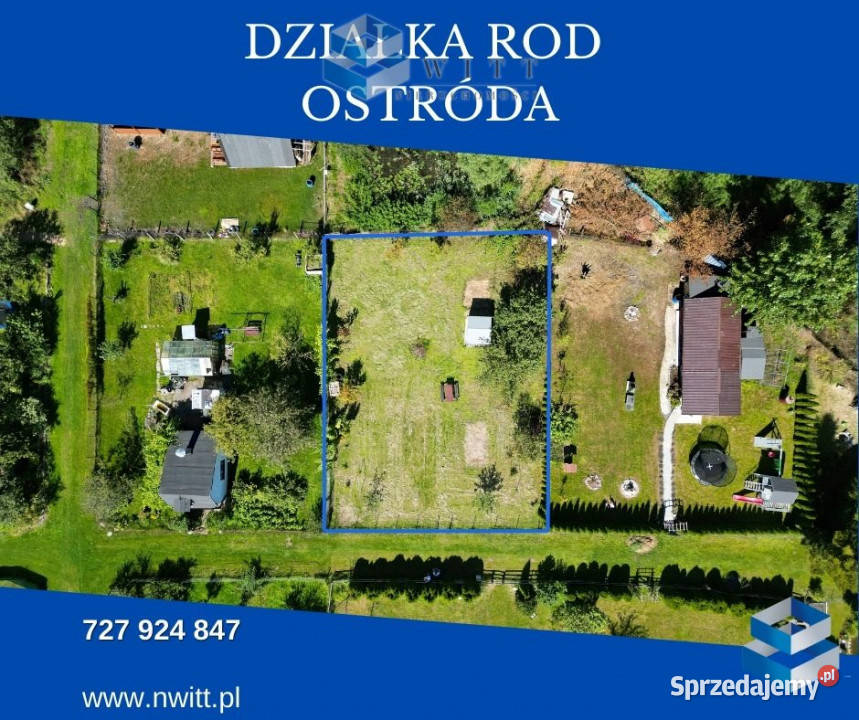 Działka 460m Ostróda rekreacyjna