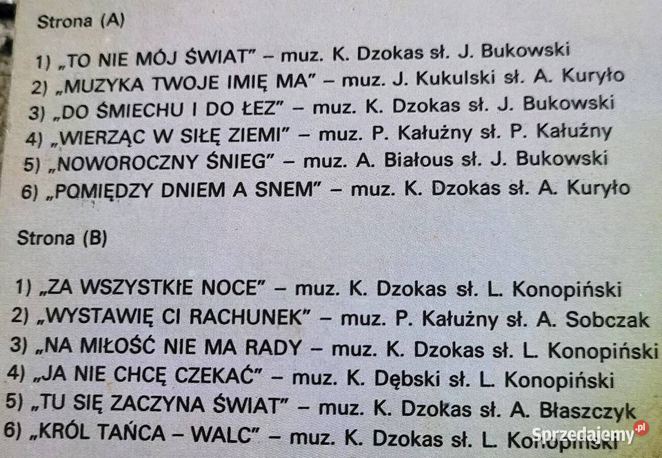 Eleni Muzyka Twoje imię ma płyta winylowa z roku sprzedam
