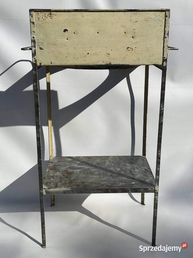 STARA TOALETKA UMYWALKA METALOWA OTWÓR NA MISĘ Bielawa sprzedam