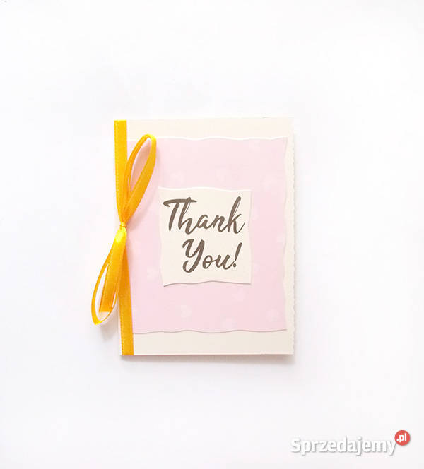 pastelowe podziękowanie kartka dziękuję kartki Pozostałe Opole