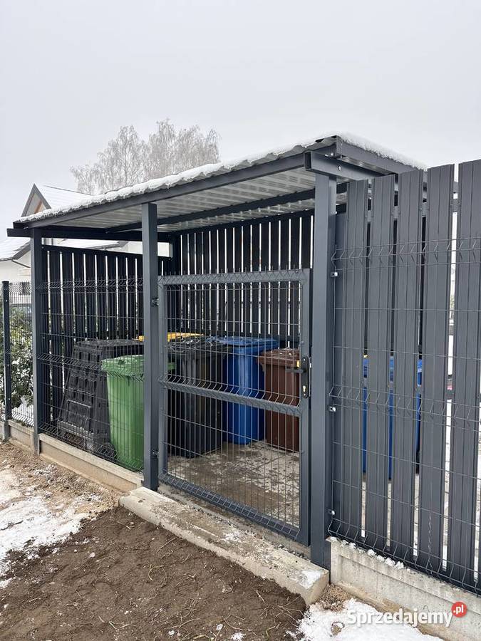 Pergole zabudowy śmietnikowe na kosze łódzkie