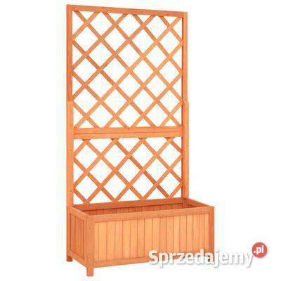 vidaXL Ogrodowa donica z kratką brązowa mazowieckie