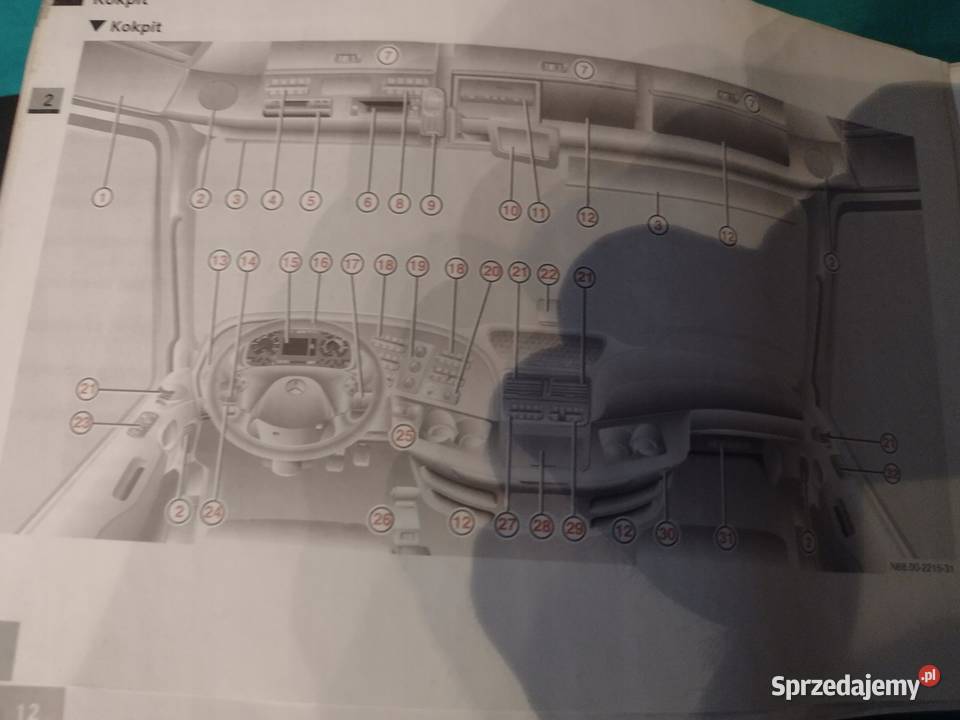 MERCEDES ACTROS MP2 2003 Komplet Instrukcja Łódź
