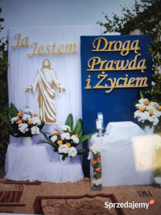 Postać Pana Jezusa ołtarz Boże Ciało Pierwsza Dobrzyca