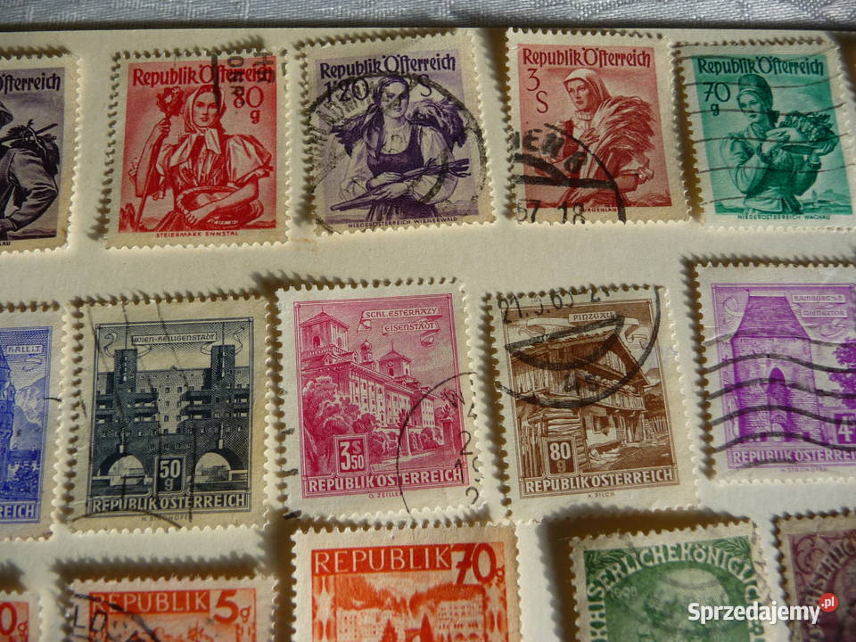 Zestaw starych znaczków AUSTRIA małopolskie sprzedam