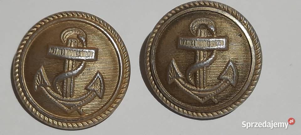 Guziki mundurowe Kriegsmarine 2 k29 Warszawa sprzedam