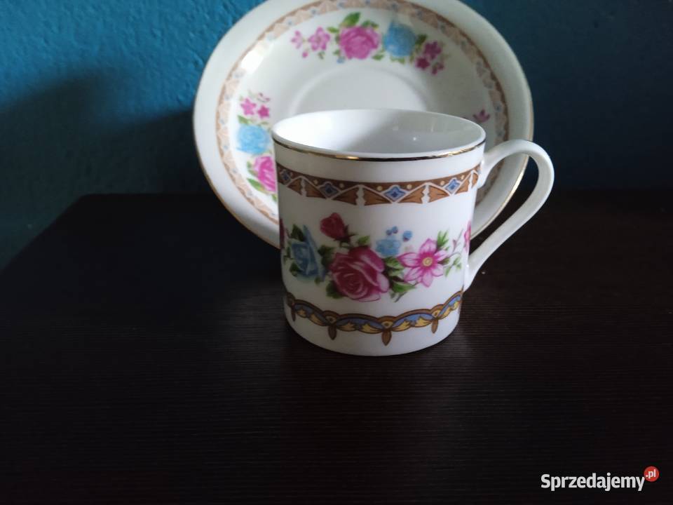 Chińska porcelana filiżanka duo do herbaty z lat Koźminek sprzedam