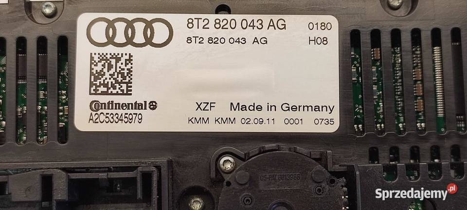 AUDI A5 8T PANEL KLIMATYZACJI 8T2820043AG