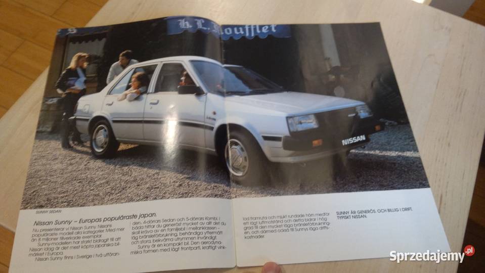 Nissan Sunny prospekt 1984 Pabianice