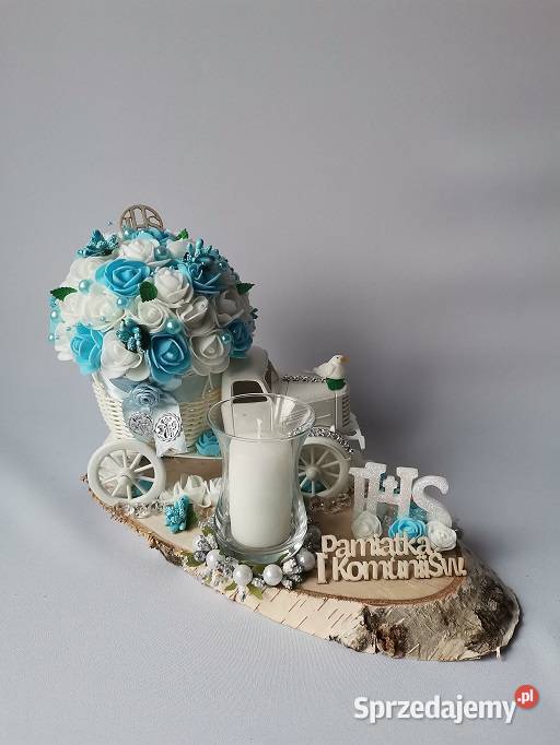 Komunia Święta Pamiątki Samochód Na Drewnie Ze