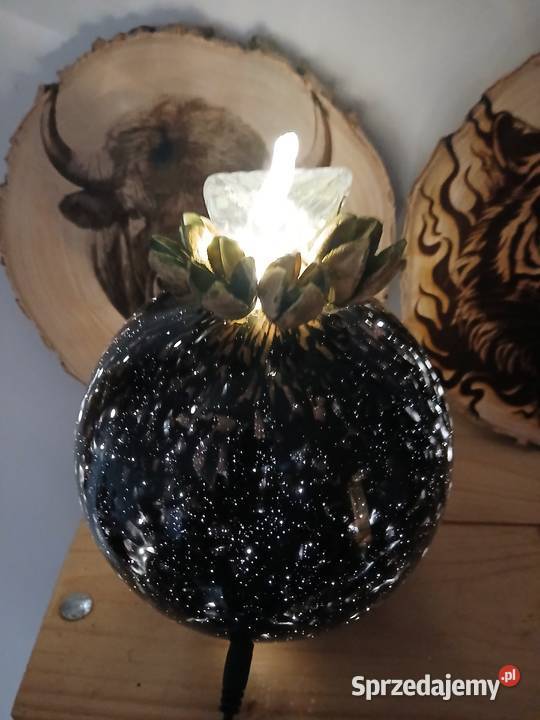 Lampka ozdobna ze szkła Lampy stołowe i nocne
