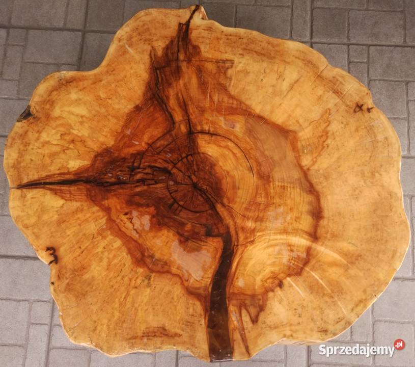 Blat ława stolik orzech kawowy z drewna plaster Zembrzyce sprzedam