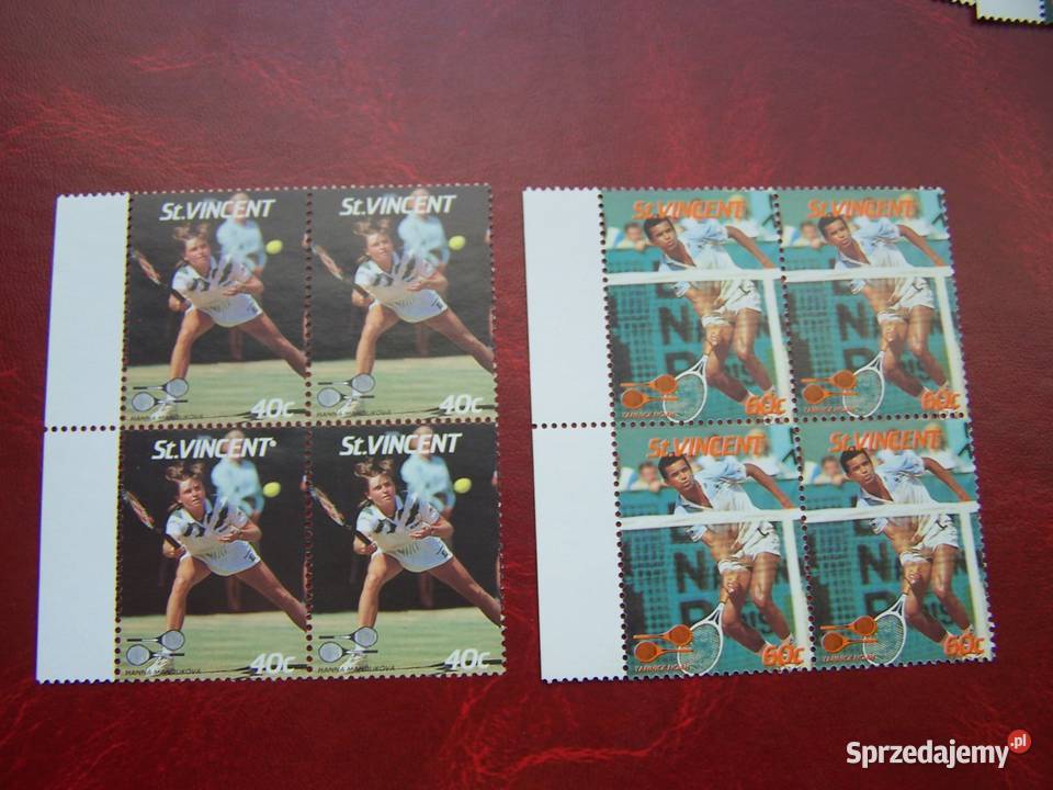 St Vincent 1988 MNH 4x Sport Tenis Lendl Beker S Tychy