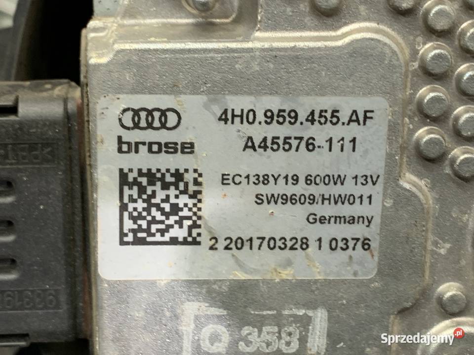 WENTYLATOR CHŁODNICY AUDI A6 C7 40 605 podkarpackie sprzedam