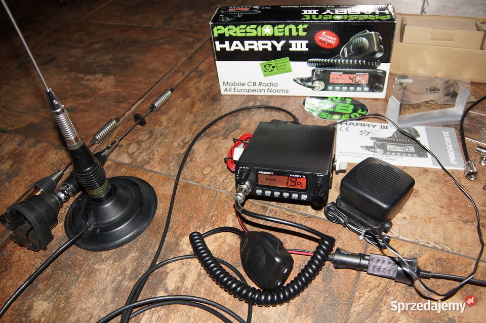 CB Radio President Harry III ASC komplet 3 Wrocław