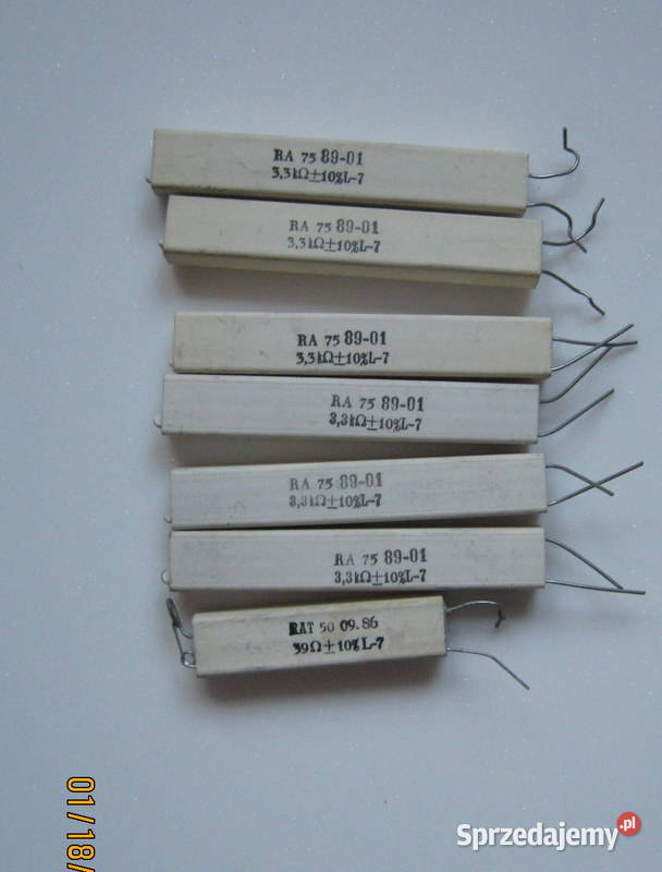 Rezystory ceramiczne RA 75 i RAT 50 zestaw Kraków