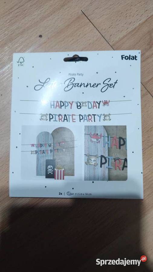 baner tematyczny party piratów Książ Wielkopolski