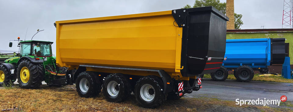 Przyczepa ze ścianą przesuwną 50 m 3 Push off Przyczepy rolnicze Przyborów