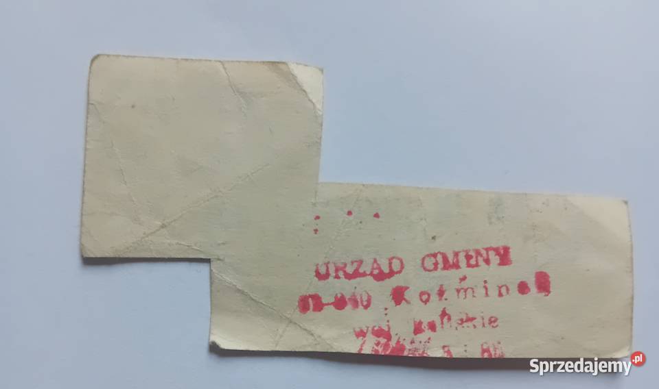 Kartka zaopatrzeniowa MI luty 1982 r Oryginał z wielkopolskie Koźminek