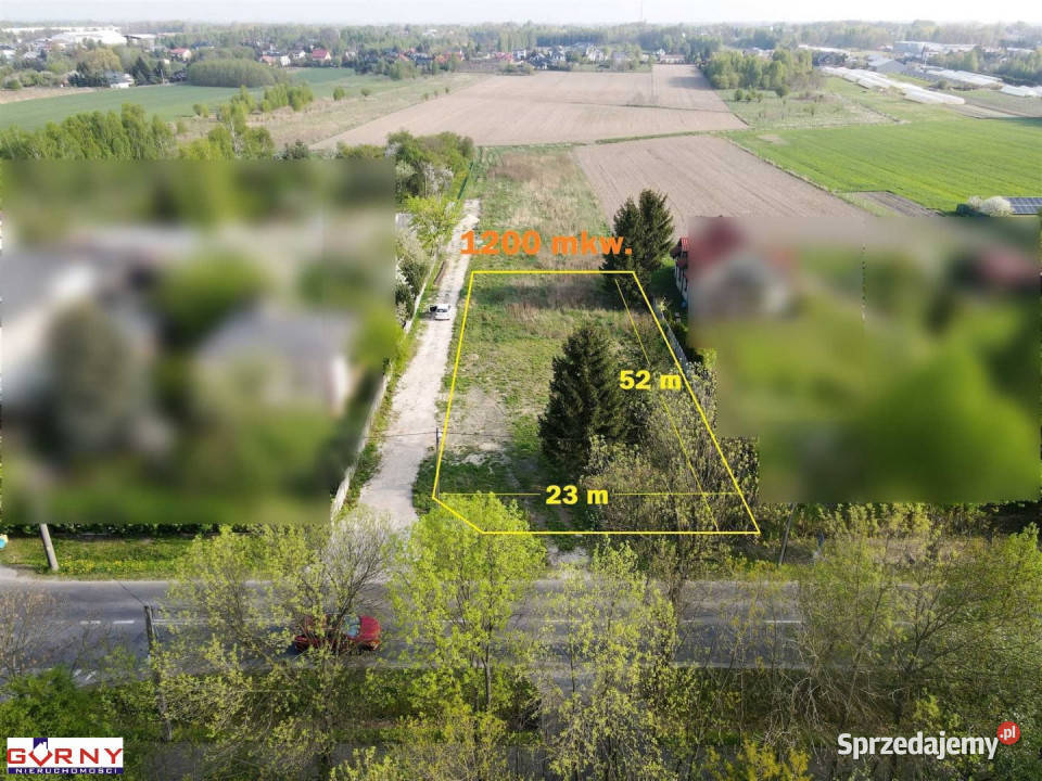 Grunt 1200m2 Piotrków Trybunalski 266zł/m2