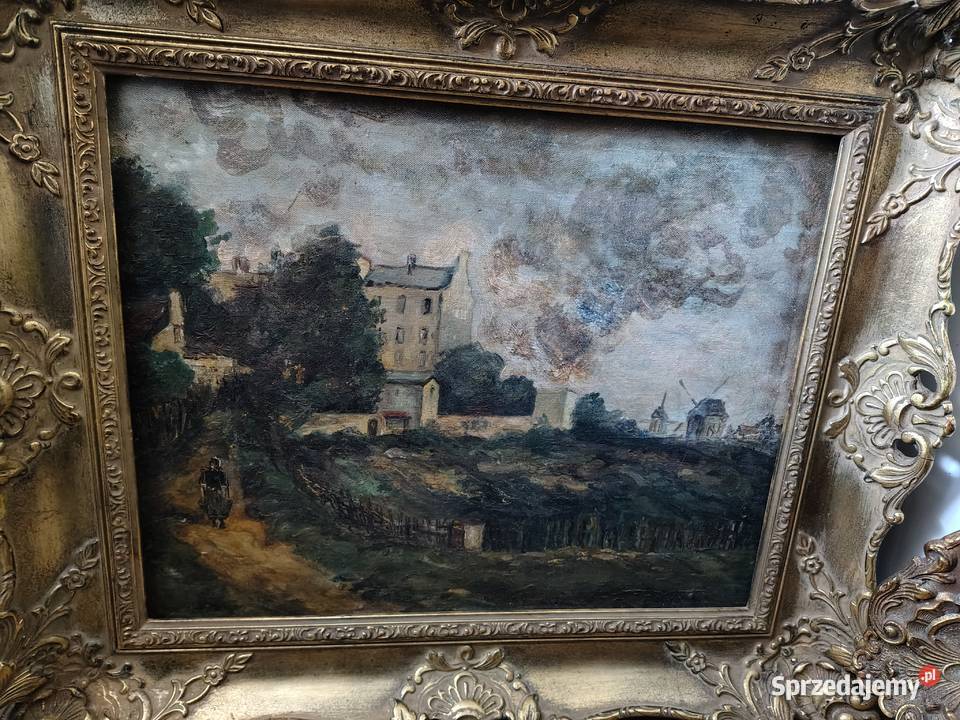 Stary obraz olejny Francja Kartuzy