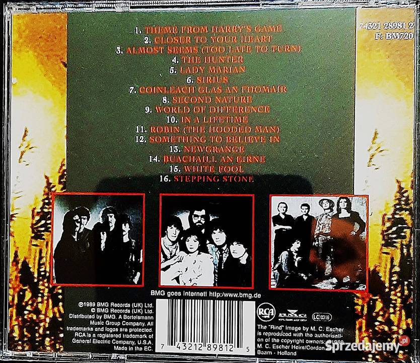 Wspaniały Album CD Zespołu CLANNAD Album Past Katowice sprzedam