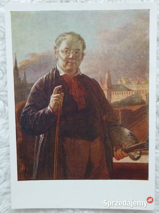 Rosyjskie pocztówki 1957 12 Wasilij Tropinin mazowieckie Warszawa