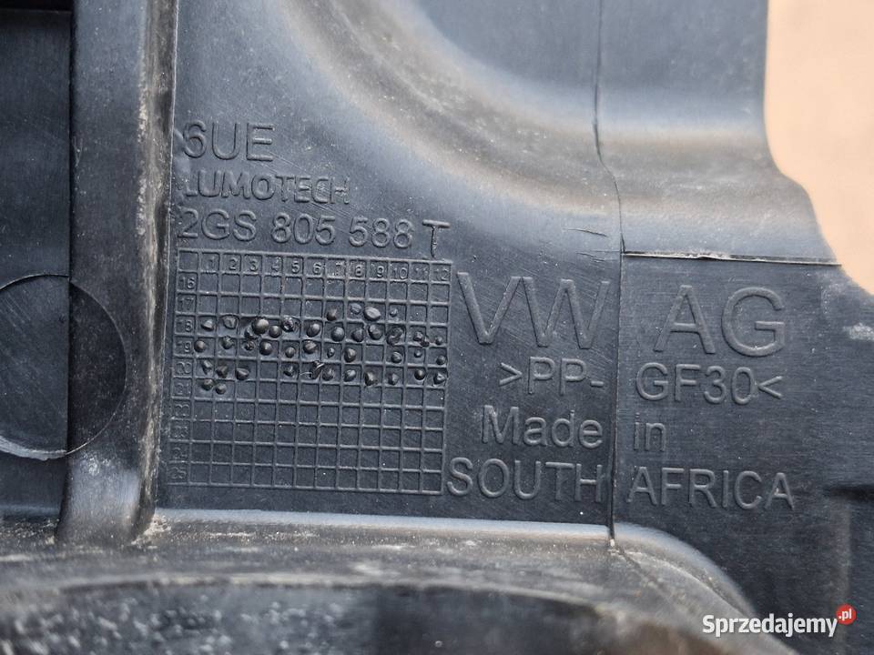 VW POLO 6 VI 2G PAS PRZEDNI WZMOCNIENIE PRZÓD Kargowa