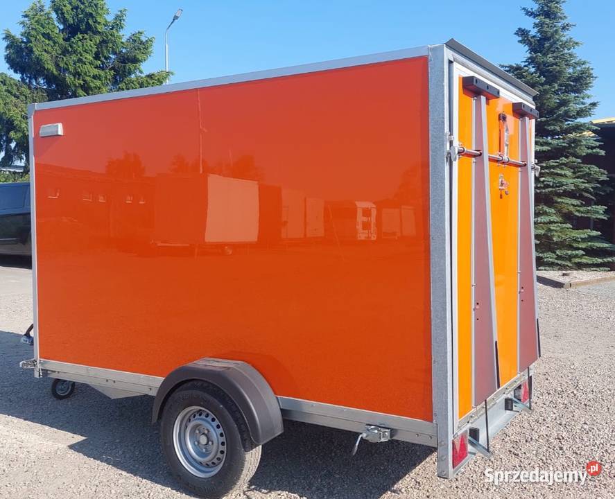 Furgon Kontener z Najazdem Trap Rampa Orange na towarowe wielkopolskie Leszno