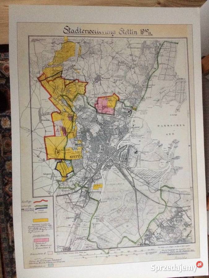 1262 Mapy Rozwoju Przestrzennego Szczecina XVII Szczecin sprzedam