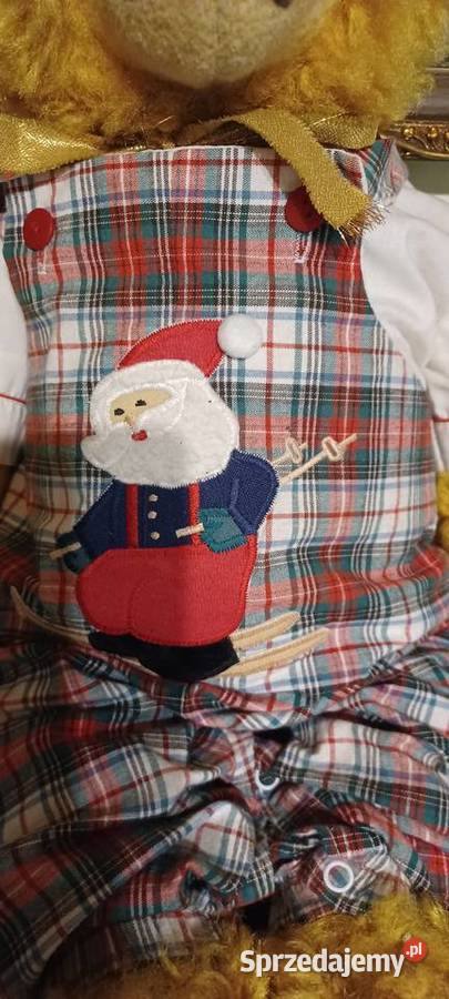 Miś trociniak twardawa maskotka PRL w ubranku Boże Narodzenie Poznań sprzedam