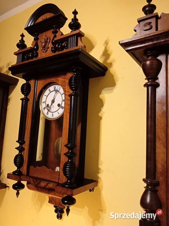 Stary zegar wiszący z sygnaturą Junghansa warmińsko-mazurskie Olsztyn