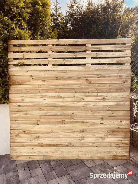 Solidny Lity Płot Deskowy Pergola Drewniana Chojnice