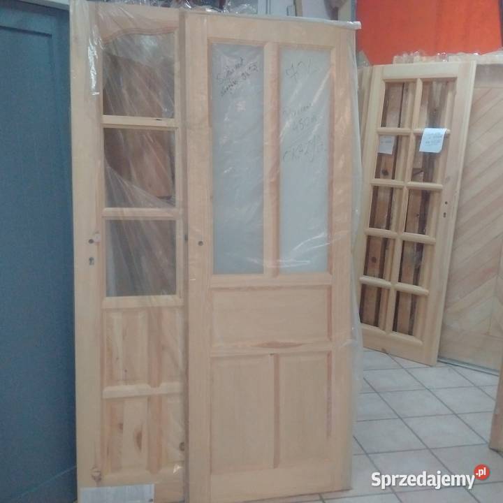 Lite prawdziwe drzwi sosnowe drewniane Drewno Międzyzdroje
