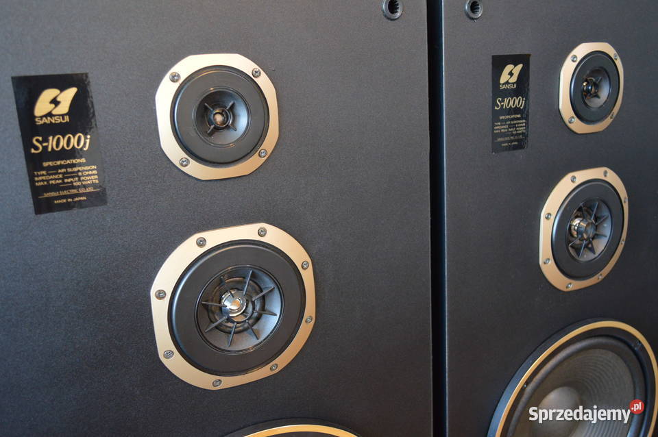 Ogromne SANSUI S1000J Piękne Japońskie Vintage Słuchawki i głośniki Haczów