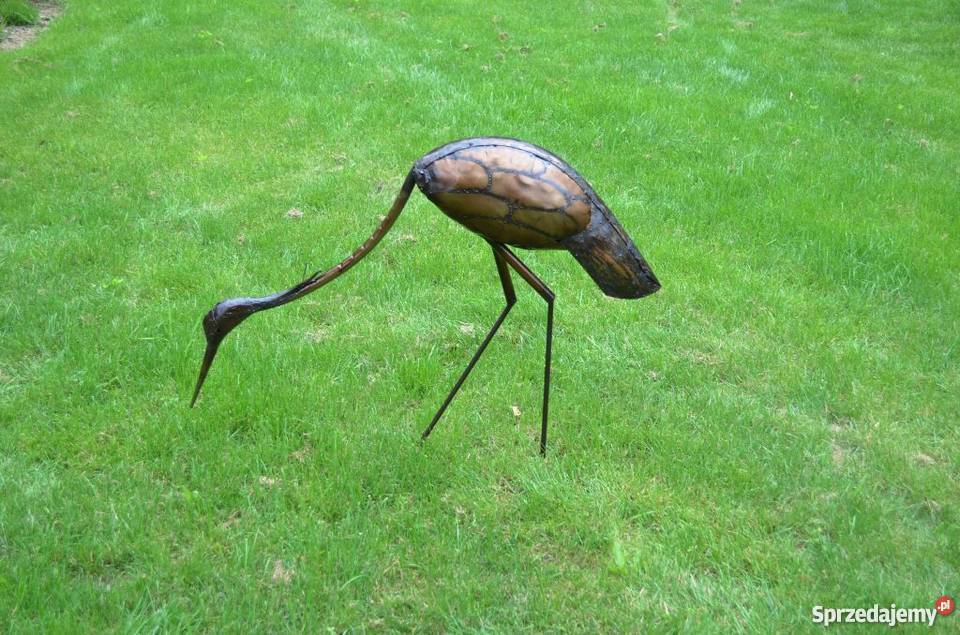 Czapla 110 z metalu dekoracja ogrodowa pomorskie