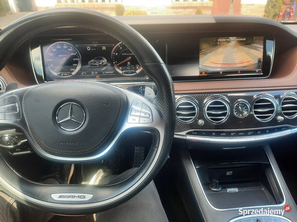 Mercedes S 63 AMG LONG 4X4 SALONOWY 2014 r benzyna Bydgoszcz